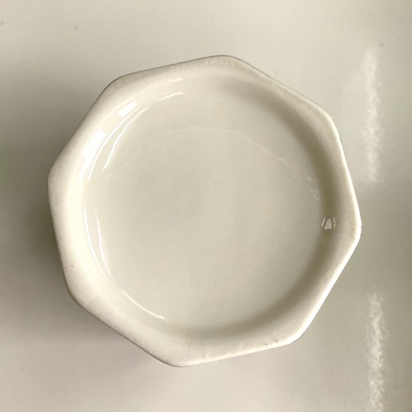 Ceramic Organizer - Abstract Geometric - Contemporary Marbled - Green Orange NWT - Picture 6 of 7